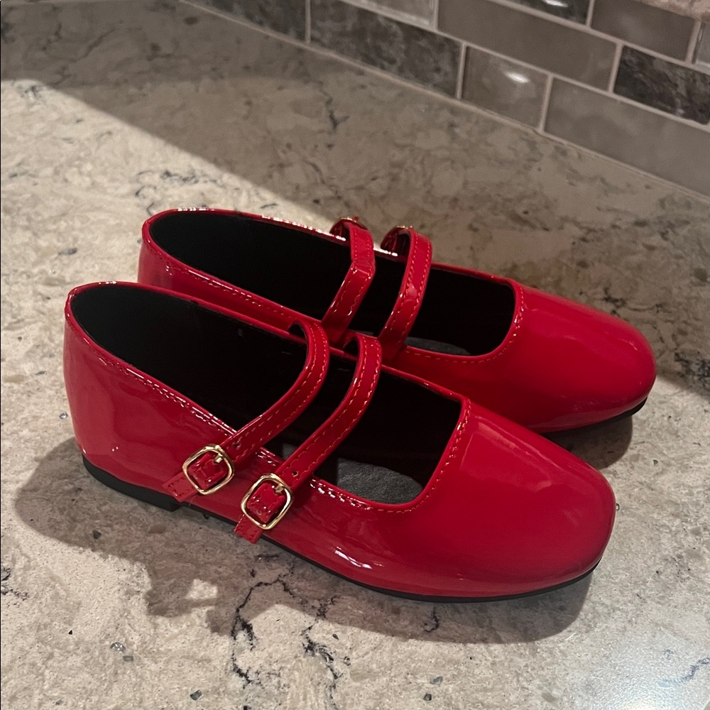Red Kids Shoes. Size 10. New